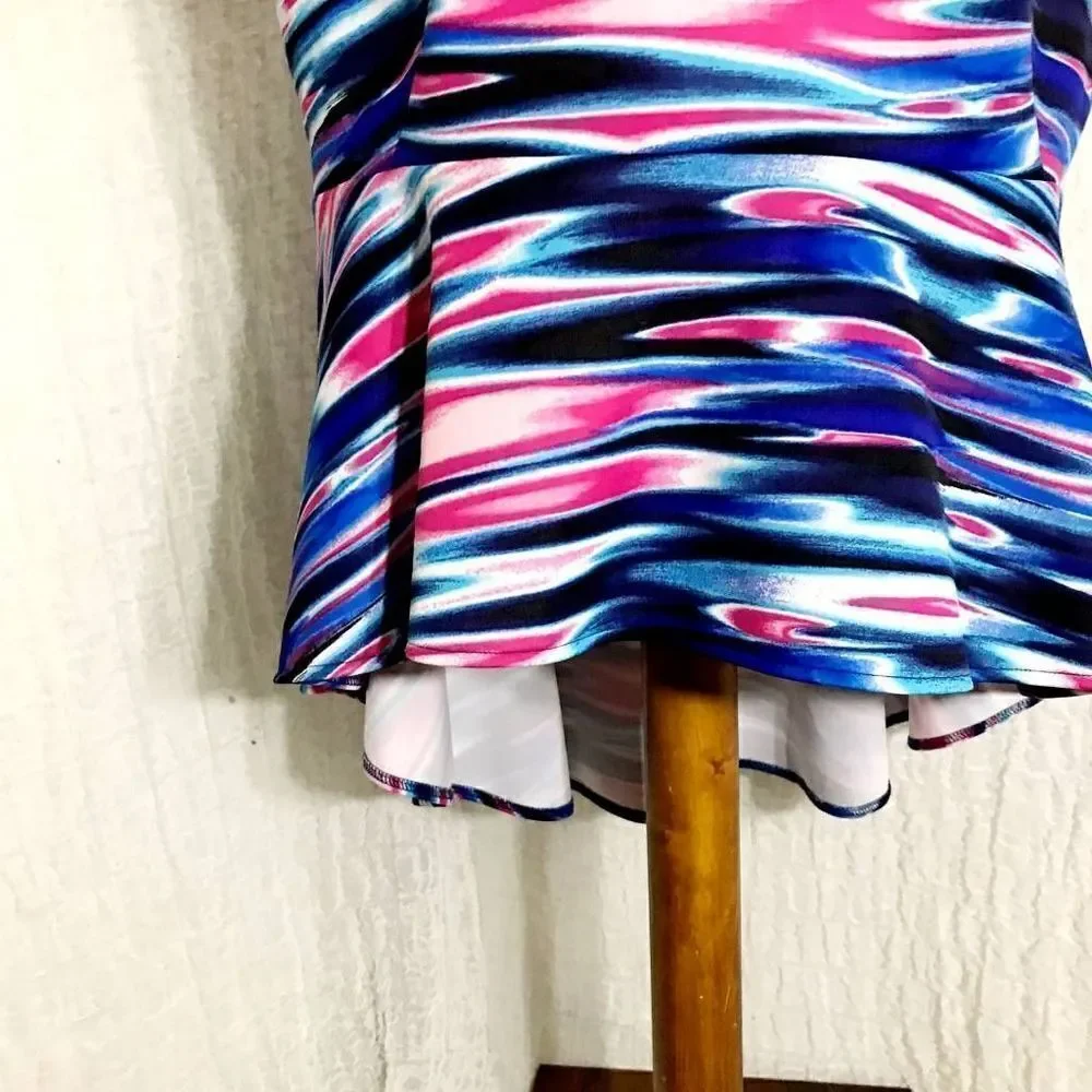 ModaMix NWT Multi-Colored Print Top Size 1X - Picture 8 of 10